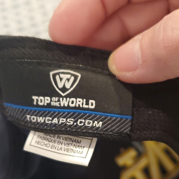 Top of the World Blue and Gold Hat - Picture 2 of 7